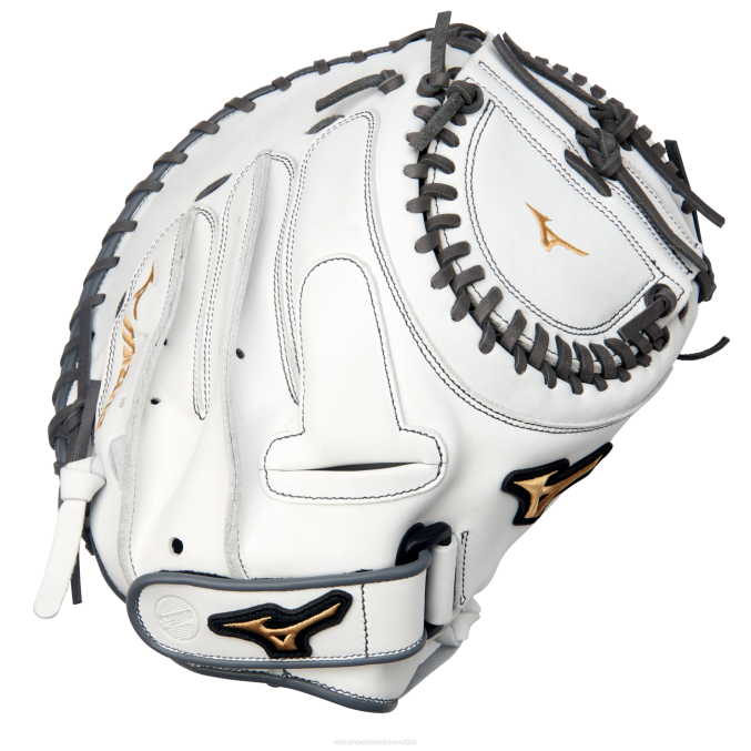 Mizuno mvp prime fastpitch softball catcher's mitt 34" unisexo accesorios blanco-gris (r091) 668F1664