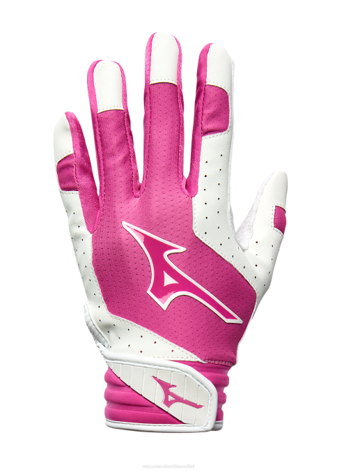 Mizuno Guante de bateo acolchado de softbol Finch juventud accesorios blanco-rosa(0013) 668F1677