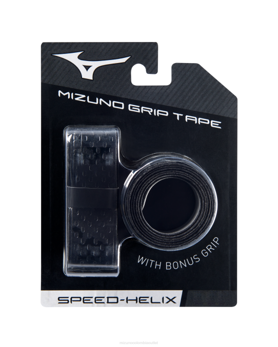 Mizuno lija speed helix bat (paquete de 2) 1.75mm unisexo accesorios negro (9090) 668F559