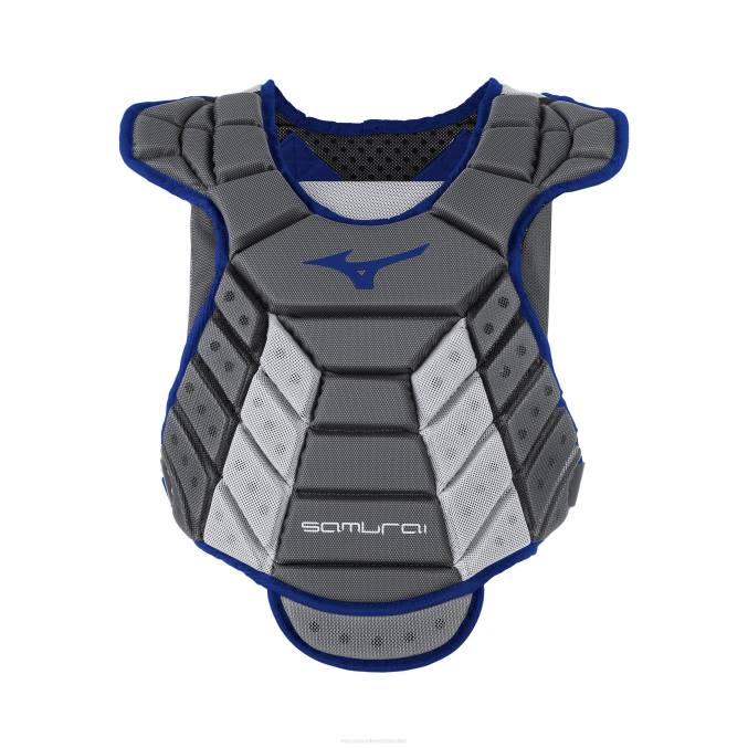 Mizuno protector de pecho samurai fastpitch softball 13'' mujer accesorios gris-azul marino 668F1734