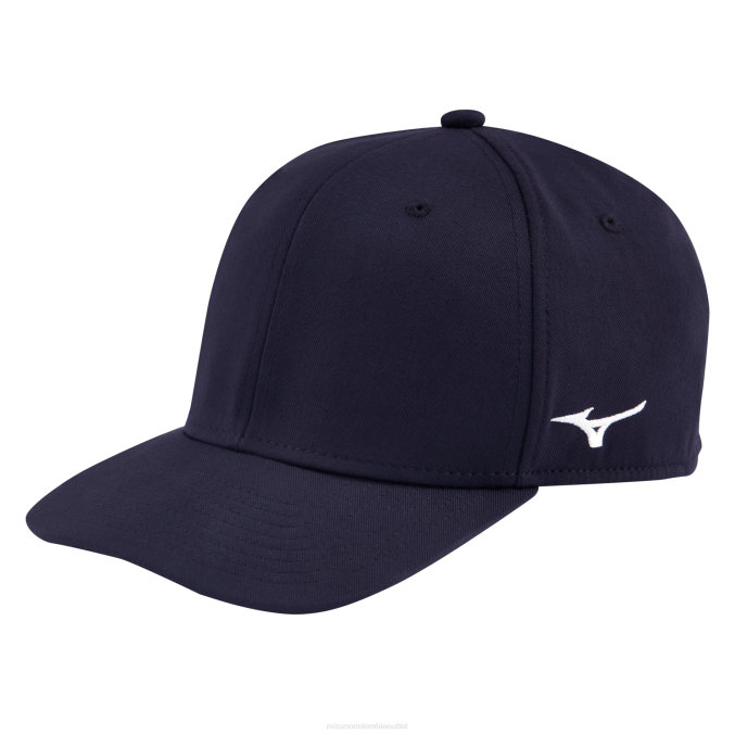 Mizuno sombrero profesional ajustado unisexo accesorios azul marino (5151) 668F534