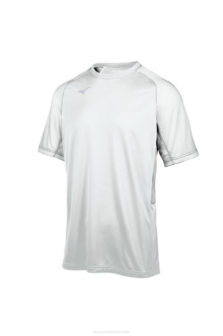 Mizuno camiseta de béisbol de la tripulación aerolite juventud vestir blanco (0000) 668F1275