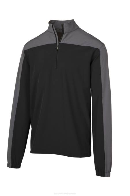 Mizuno chaqueta de bateo de manga larga comp juventud vestir sombra negra (909i) 668F1533