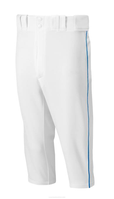 Mizuno pantalón corto de béisbol con ribete premier hombres vestir blanco-real (0052) 668F1179