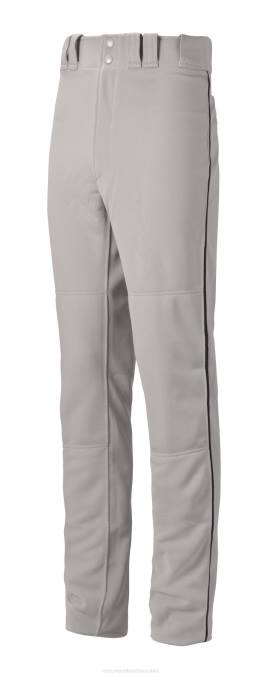Mizuno pantalón de béisbol con ribete premier pro g2 juventud vestir gris-negro(9190) 668F1200