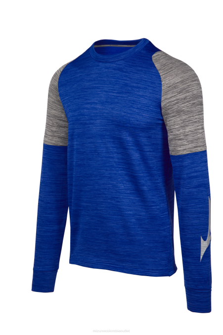 Mizuno camiseta de manga larga de velocidad juventud vestir sombra real (529i) 668F2796