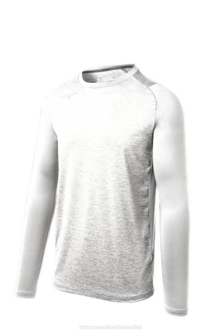 Mizuno manga elástica alfa unisexo vestir blanco (0000) 668F2748
