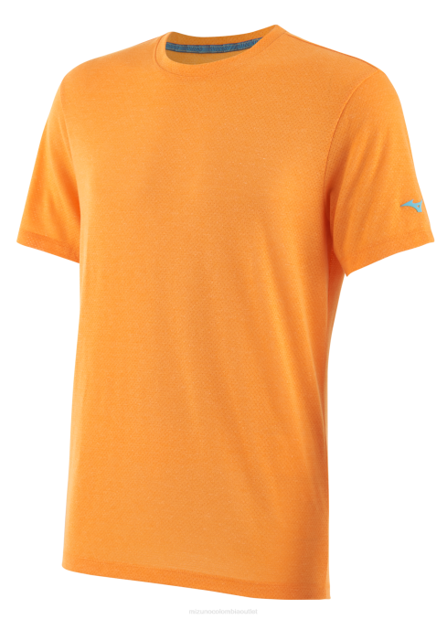Mizuno playera de manga corta de entrenamiento infinito hombres vestir amarillo radiante (3333) 668F2759