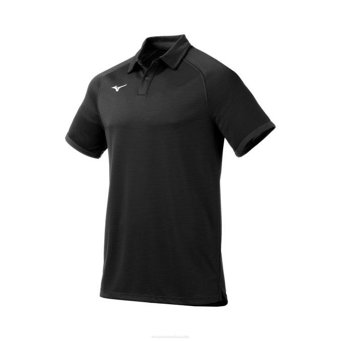 Mizuno polo explorador hombres vestir negro (9090) 668F2743