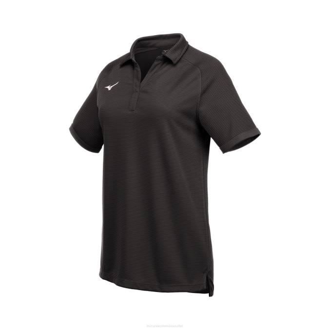 Mizuno polo explorador mujer vestir negro (9090) 668F2776