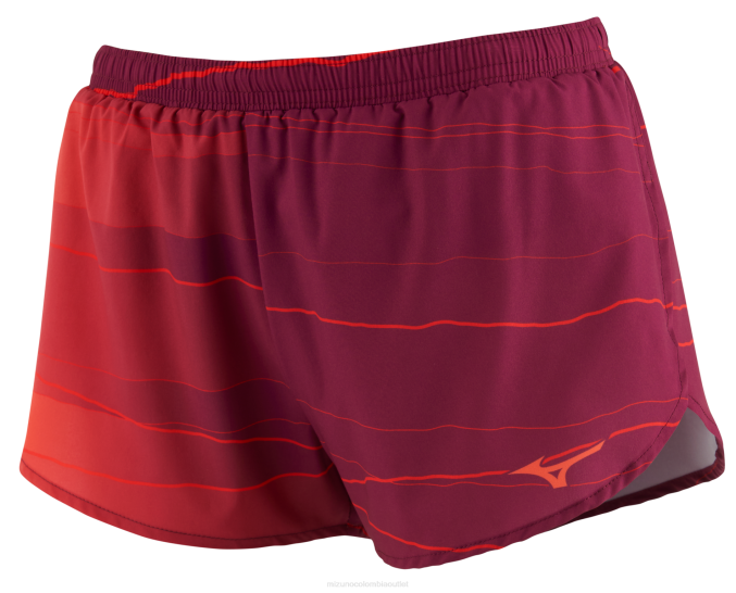 Mizuno Pantalón corto de running ecológico imprimible de 2,5" mujer vestir capuchina(1e1e) 668F358