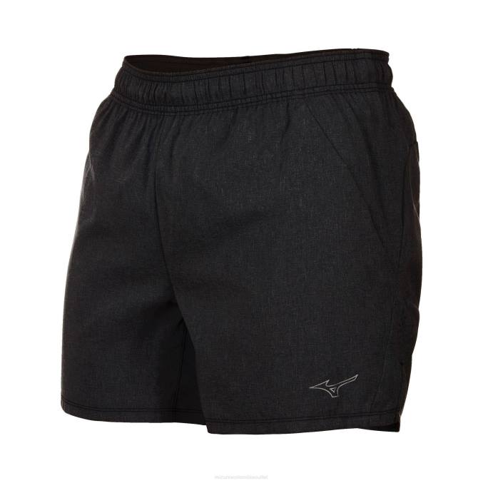 Mizuno alpha eco 5" pantalón corto hombres vestir negro (9090) 668F332
