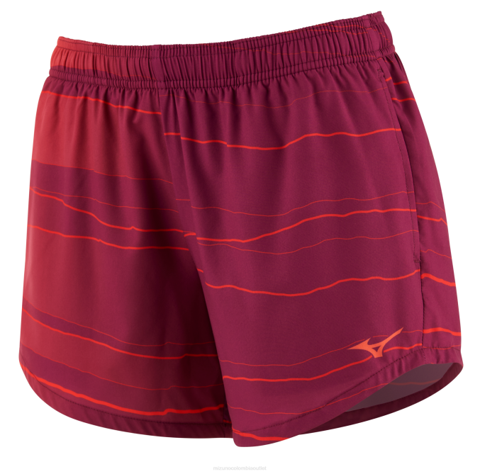 Mizuno pantalón corto imprimible eco 5" mujer vestir capuchina(1e1e) 668F330