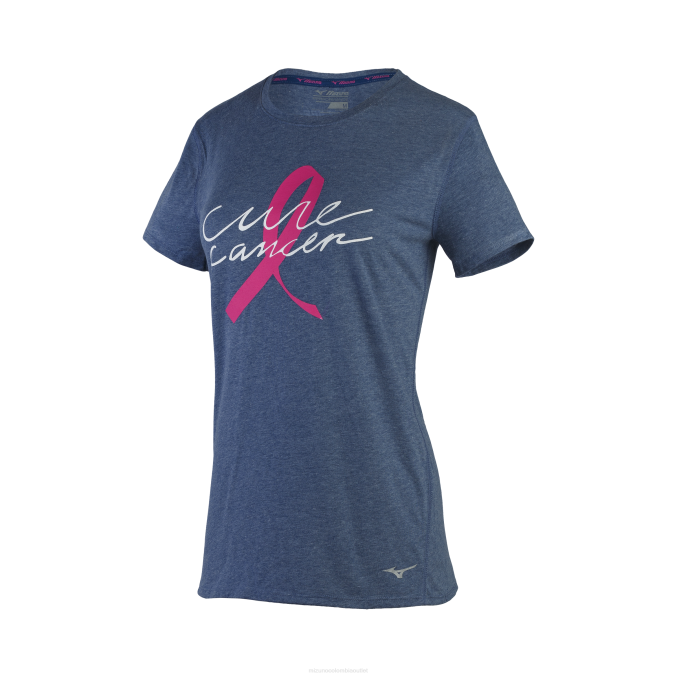 Mizuno camiseta bcrf cure inspire mujer vestir azul delta (5j5j) 668F366