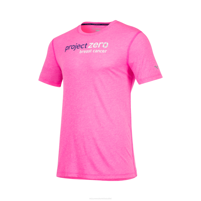 Mizuno inspirar proyecto cero tee hombres vestir rosa impactante (1m1m) 668F368
