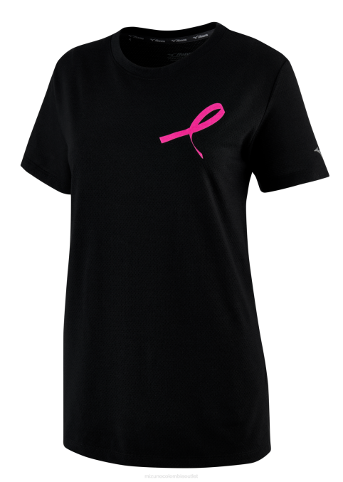 Mizuno proyecto cero tee mujer vestir negro (9090) 668F372