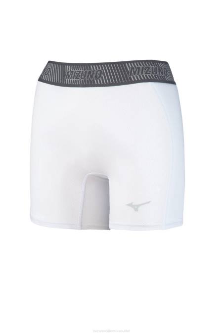 Mizuno Pantalón corto deslizante de softball acolchado con ventilación aerodinámica mujer vestir blanco (0000) 668F1700