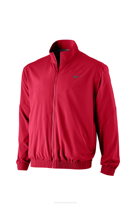 Mizuno chaqueta del equipo rompedor unisexo vestir rojo (1010) 668F1290