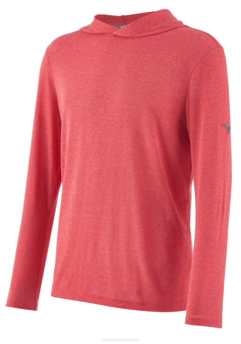 Mizuno sudadera con capucha de entrenamiento infinito unisexo vestir rojo (1010) 668F1283