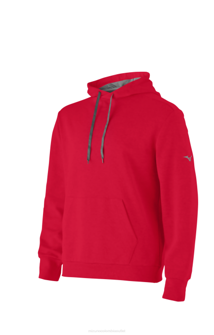 Mizuno sudadera con capucha de retador unisexo vestir rojo (1010) 668F1331