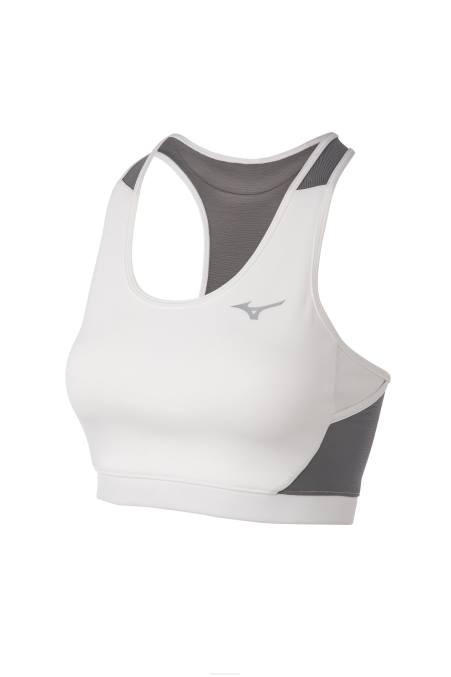Mizuno sujetador de malla alfa en la espalda mujer vestir blanco-gris(0091) 668F2067