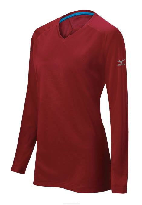 Mizuno camiseta de entrenamiento comp chica vestir granate (3u3u) 668F2563