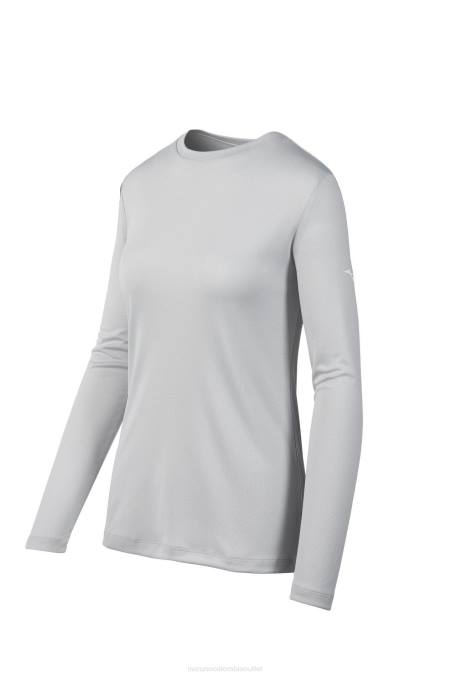 Mizuno camiseta de manga larga juventud vestir gris(9191) 668F1528