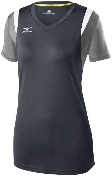 Mizuno camiseta de voleibol de manga corta balboa 5.0 juventud vestir cantera-plata(9u73) 668F2425