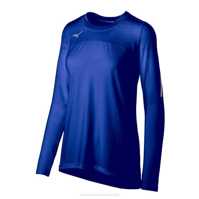 Mizuno camiseta de voleibol de manga larga techno vii unisexo vestir real (5252) 668F2351