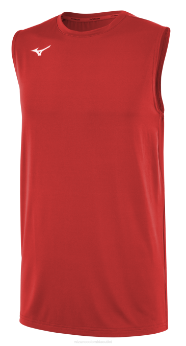 Mizuno camiseta de voleibol sin mangas chico vestir rojo (1010) 668F2523