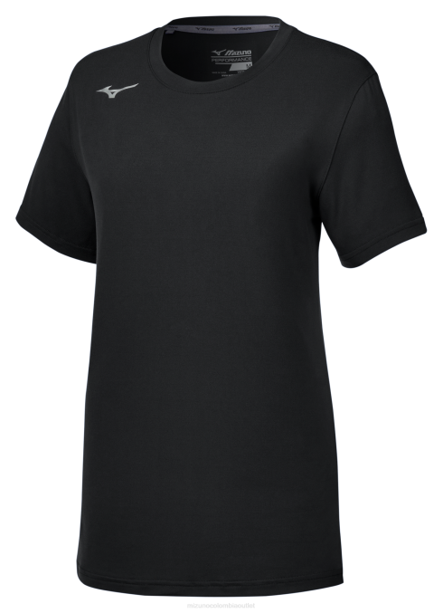 Mizuno camiseta de ataque de manga corta 3.0 chica vestir negro (9090) 668F2292