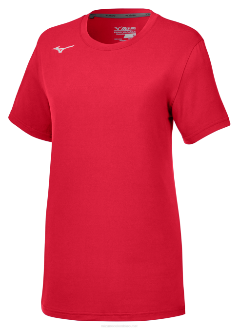 Mizuno camiseta de ataque de manga corta 3.0 mujer vestir rojo (1010) 668F2266