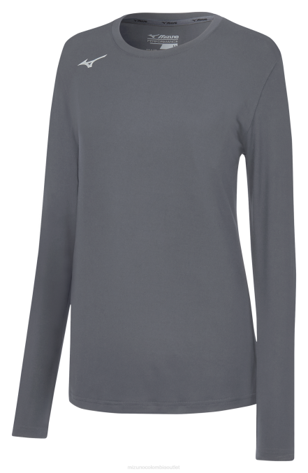 Mizuno camiseta de ataque de manga larga mujer vestir sombra tranquila (9i9i) 668F2281