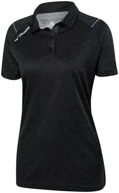 Mizuno polo de voleibol mujer vestir negro (9090) 668F2457