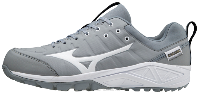 Mizuno Zapatilla de césped bajo para todas las superficies Ambition 2 hombres zapatos gris-blanco (9100) 668F1614