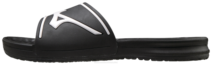 Mizuno relajarse diapositiva 2 unisexo zapatos negro-blanco (9000) 668F1620