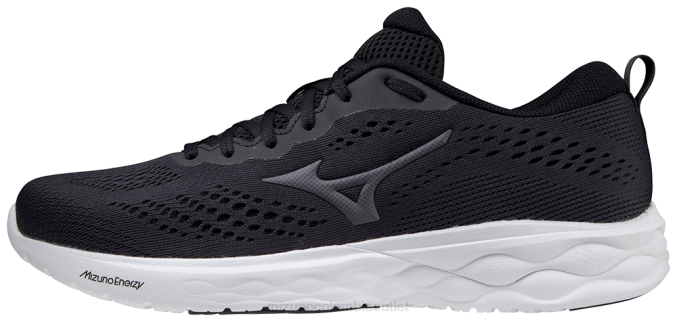 Mizuno zapatilla de entrenamiento wave revolt 2 hombres zapatos negro-blanco (9000) 668F1621