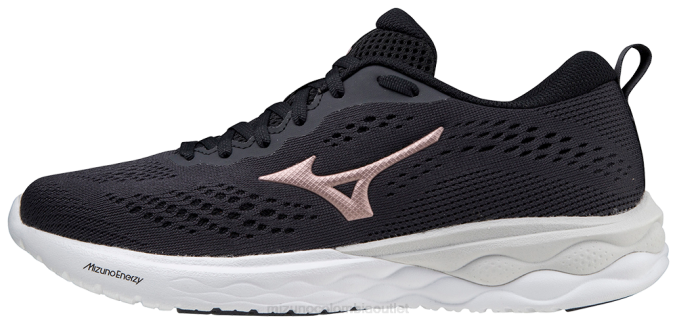 Mizuno zapatilla de entrenamiento wave revolt 2 mujer zapatos negro-blanco (9000) 668F1626