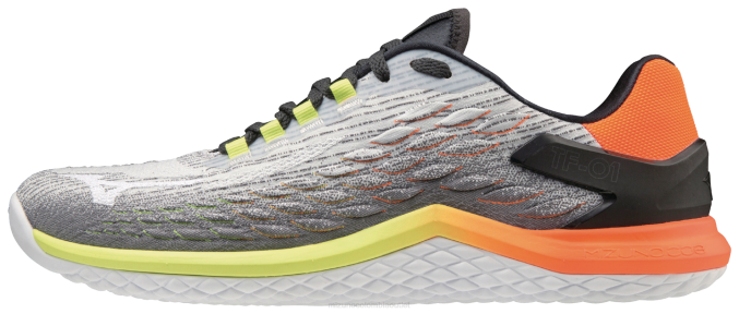 Mizuno zapato de entrenamiento tf-01 hombres zapatos gris-naranja(9120) 668F2692