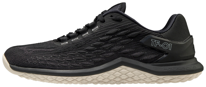 Mizuno zapato de entrenamiento tf-01 mujer zapatos negro-gris(9091) 668F2699
