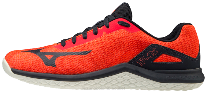 Mizuno zapato de entrenamiento tf-02 hombres zapatos rojo-negro (1090) 668F2694