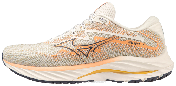 Mizuno zapatilla de correr wave rider 27 mujer zapatos snowwhite-nightshadowblue(0dns) 668F19