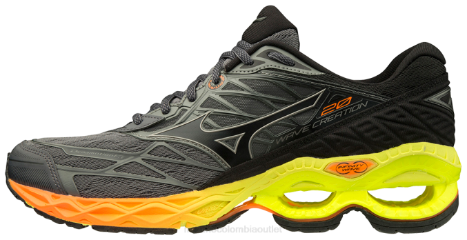 Mizuno zapatilla de running creación de olas 20 hombres zapatos fantasma-castlerock(9s97) 668F65