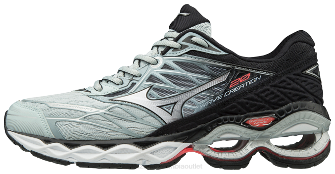 Mizuno zapatilla de running creación de olas 20 mujer zapatos néctar de durazno-plata (9q73) 668F70