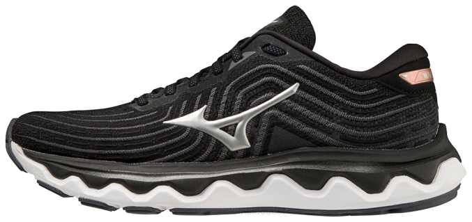 Mizuno zapatilla para correr wave horizon 6 d mujer zapatos negro-plata(9073) 668F129