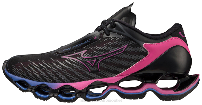 Mizuno zapatilla para correr wave profecy 12 mujer zapatos ostra negra (9h9h) 668F26