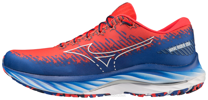 Mizuno zapatilla para correr wave rider hombres zapatos agridulce-blanco(1y00) 668F31