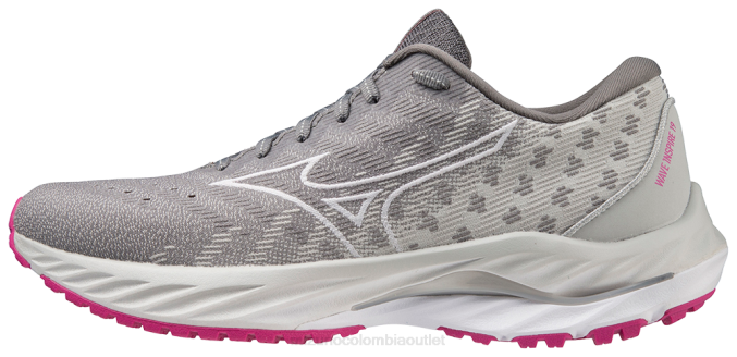 Mizuno zapatillas de correr wave inspire 19 ssw mujer zapatos sombra-blanco(9i00) 668F58