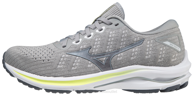 Mizuno zapatillas de correr wave rider 25 waveknit mujer zapatos Harbormist-plata (hm73) 668F159