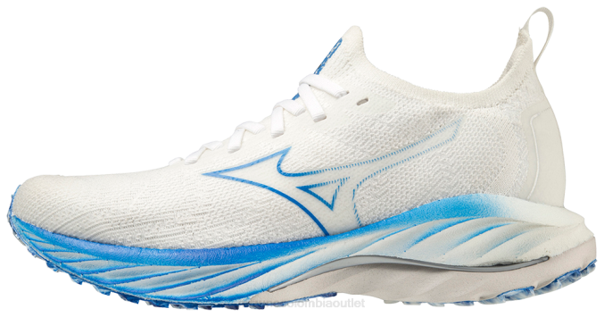 Mizuno zapatillas de running wave neo wind mujer zapatos sin teñirblanco-azul paz(01pe) 668F93